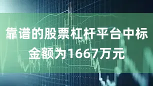 靠谱的股票杠杆平台中标金额为1667万元
