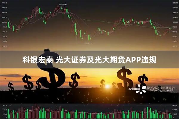 科银宏泰 光大证券及光大期货APP违规