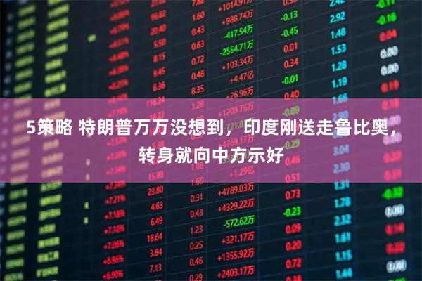 5策略 特朗普万万没想到，印度刚送走鲁比奥，转身就向中方示好
